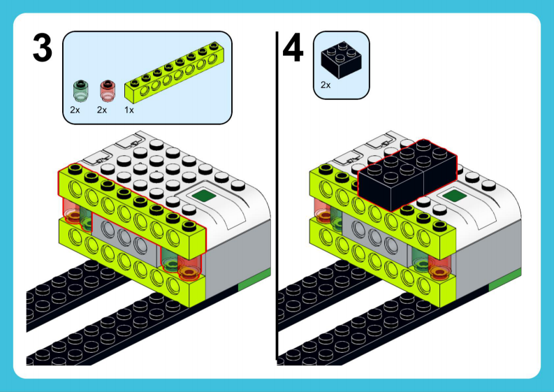 乐高lego积木颗粒_元旦节升旗搭建图 第2页