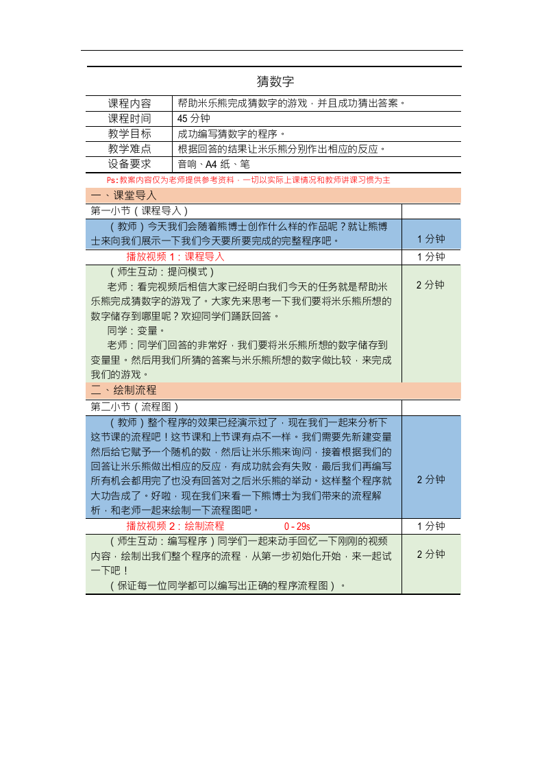 Scratch图形化编程教案入门篇 第13课：猜数字 第1页