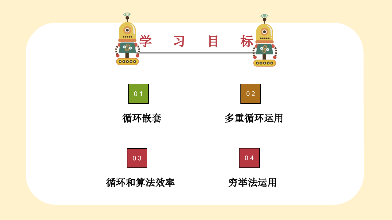 小学生Scratch编程竞赛辅导PPT课件 多重循环运用 (第7课，共9课） 第2页