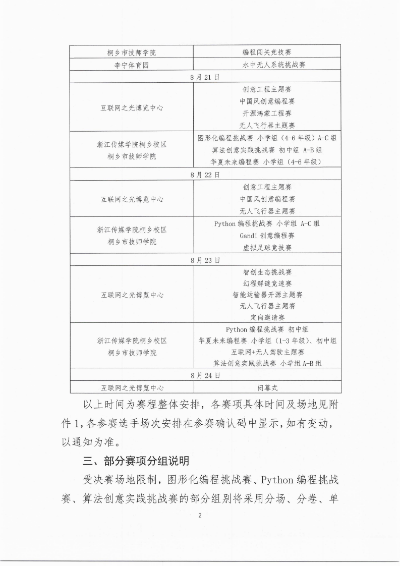 关于2025全国青少年信息素养大赛总决赛时间安排的通知 第2页